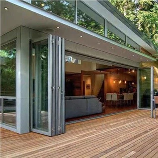 Aluminiowe drzwi harmonijkowe